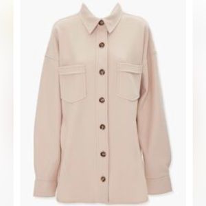 Beige forever 21 shacket